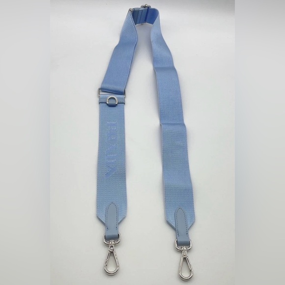 Prada Milano CELESTE BIAN SKY BLUE DRILL Blue & White Women's Bag crossbody bag - Picture 15 of 15